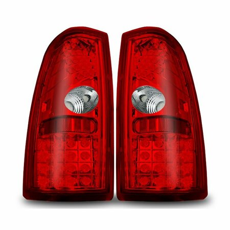 WINJET Led Tail Lights - Red / Clear CTWJ-0006-CR